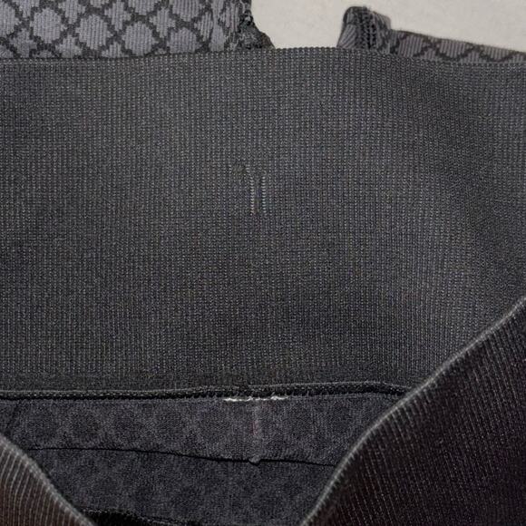 Lululemon In The Flow Crops leggings Heathered Deep Coal women's 4 style #W6D87S - Picture 3 of 16